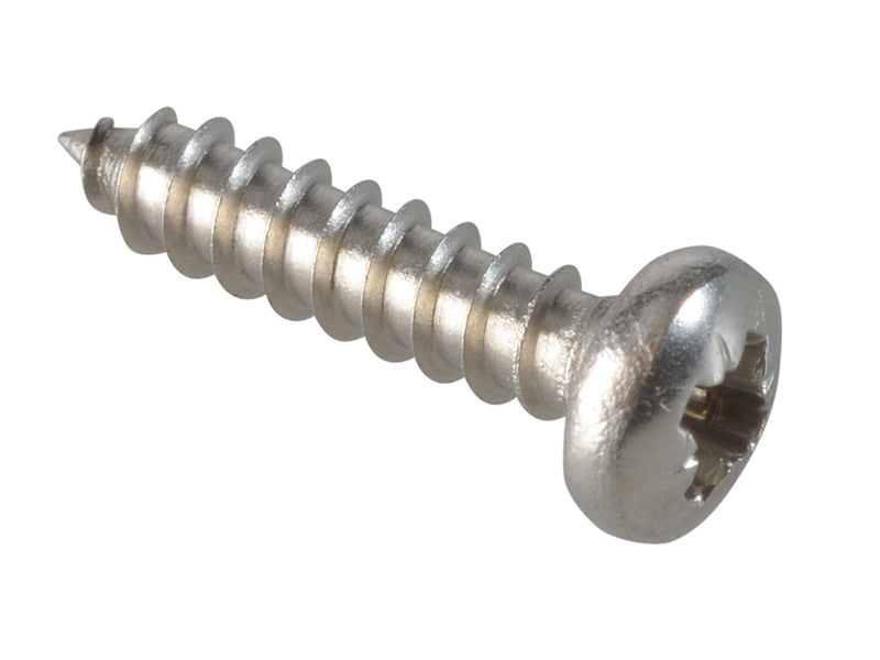 Self-Tapping Screw Pozi Compatible Pan Head SS 1/2in x 4 ForgePack 60           