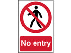 No Entry - PVC Sign 200 x 50mm