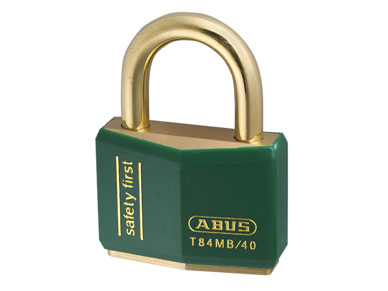 T84MB/40mm Black Rustproof Padlock Twin Pack Carded