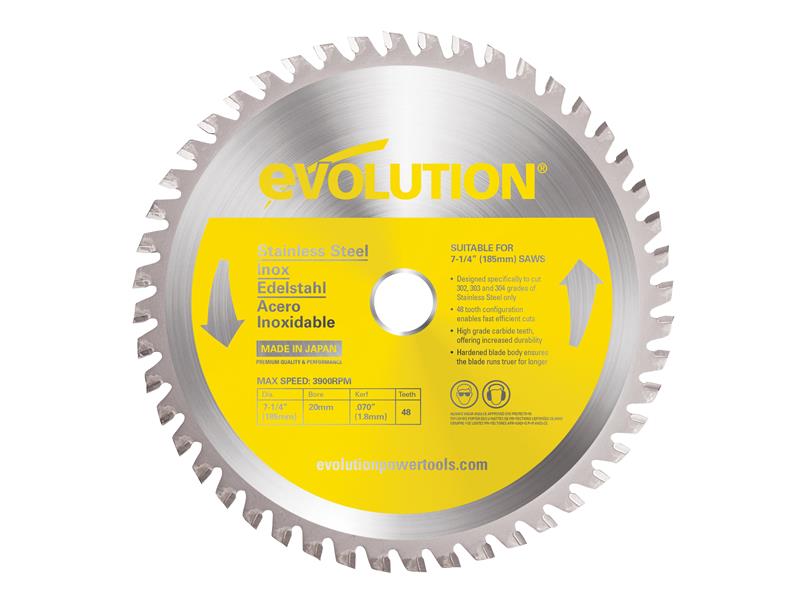 Stainless Steel Cutting Circular Saw Blade 230 x 25.4mm x 60T