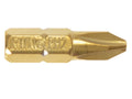 Screwdriver Bits Phillips PH2 25mm Titanium (Pack 2)                            