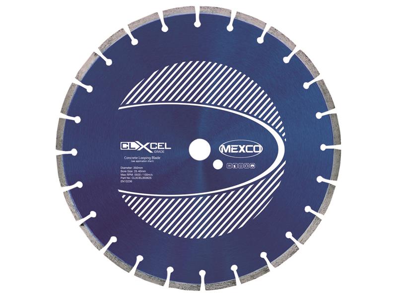 Concrete Looping Diamond Blade 350 x 25.4mm x 8mm Width
