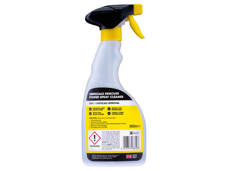 Limescale Remover Power Spray Cleaner 500ml Trigger Spray                       
