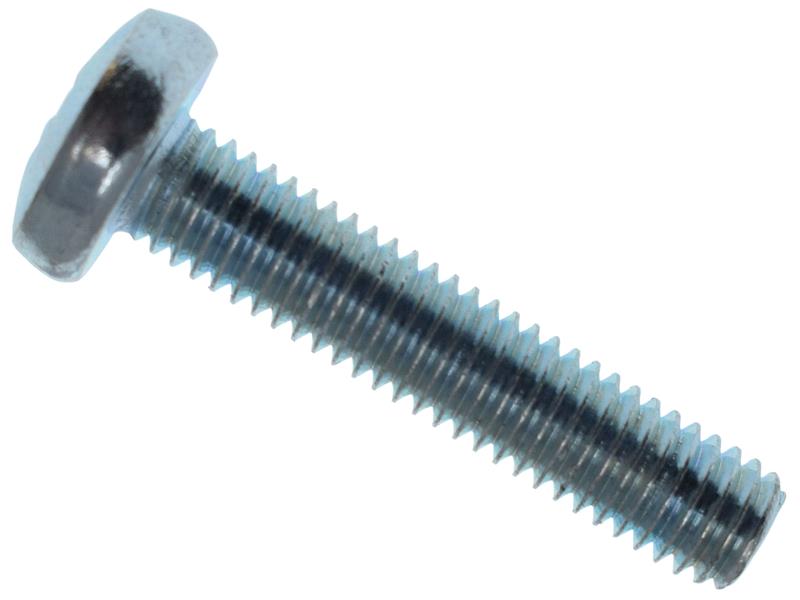Machine Screw Pozi Compatible Pan Head ZP M6 x 50mm Box 25