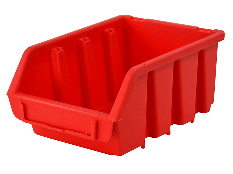 Interlocking Storage Bin Size 2 Red 116 x 161 x 75mm                            