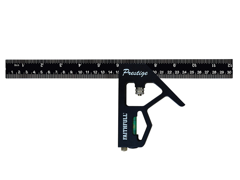 Prestige Combination Square Black Aluminium 400mm (16in)