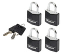 Aluminium Black Vinyl Cover 50mm Padlock 4-Pin