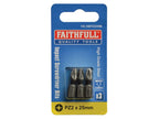Pozidriv Impact Screwdriver Bits PZ3 x 75mm (Pack 3)