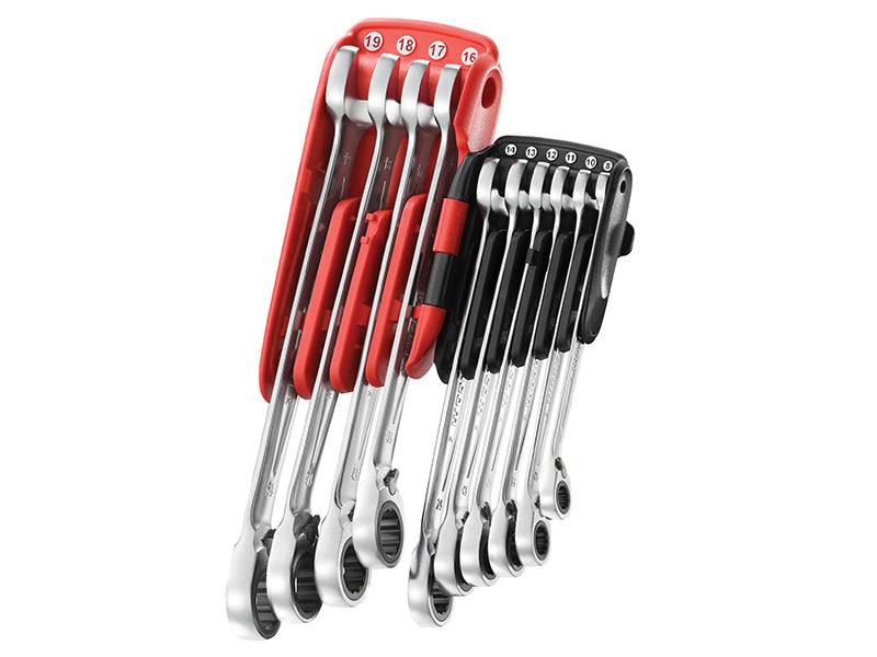 467B.JP10PB Ratchet Combination Wrench Set, 10 Piece                            