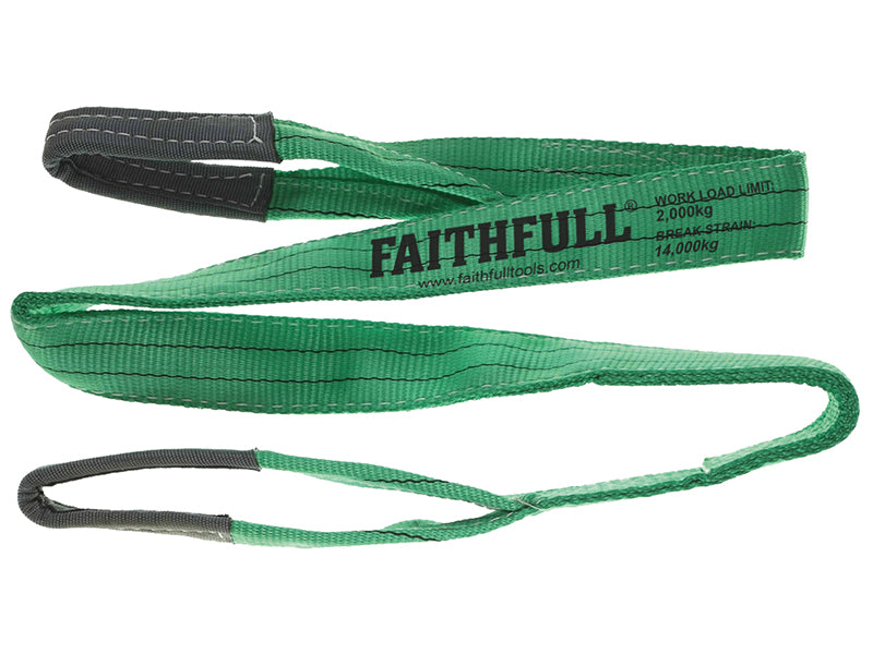 Lifting Sling Green 2 Tonne 60mm x 2m                                           