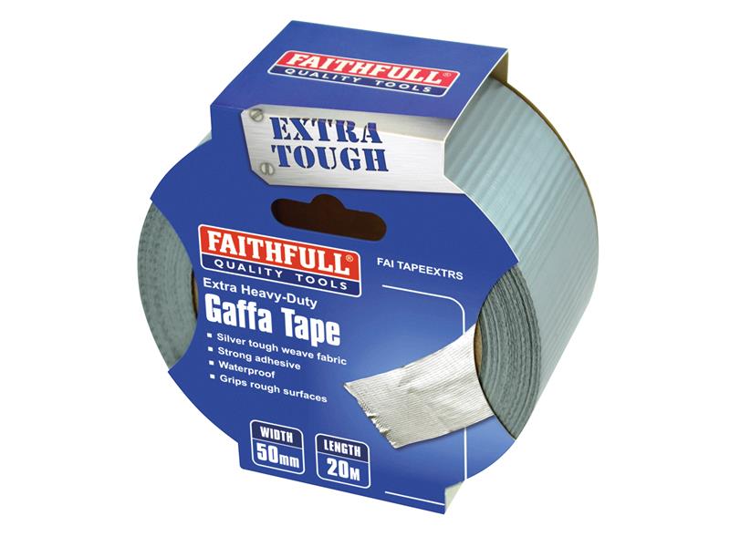 Extra Heavy-Duty Gaffa Tape 50mm x 20m Silver                                   
