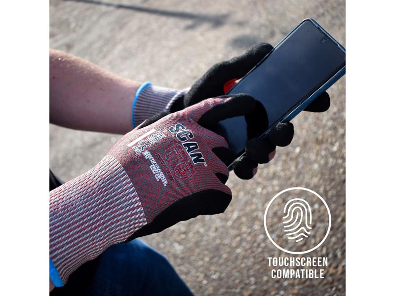Nitrile Palm Cut F Gloves - L (Size 9)