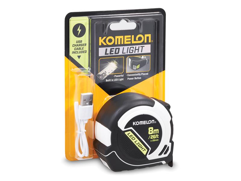 LED LIGHT Tape Measure 8m/26ft (Width 25mm)                                     