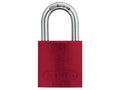72/40mm Aluminium Padlock Red Keyed Alike TT02162                               