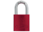 72/40mm Aluminium Padlock Red Keyed Alike TT02162                               