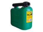 Unleaded Petrol Can & Spout Green 5 litre                                       