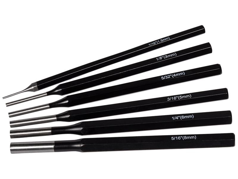 Parallel Pin Punch Set, 6 Piece