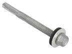 TechFast Hex Head Roofing Screw Self-Drill Heavy Section 5.5 x 80mm Pack 50     