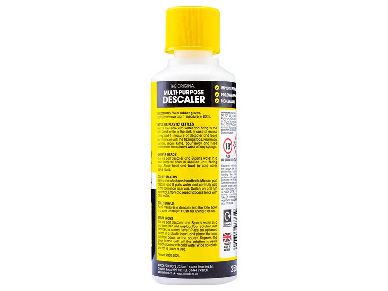Kilrock-Mega K Multi-Purpose Descaler 1 litre (12 Dose Bottle)