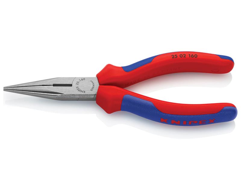 25 02 160 Snipe Nose Side Cutting Pliers Comfort Handles 160mm                  