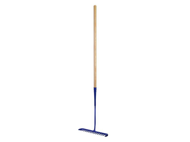 Tarmac Rake 16 Round Teeth - Wooden Handled                                     