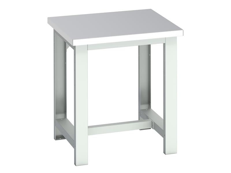 Cubio Basic Bench, Stainless Steel Clad Top 750 x 750mm