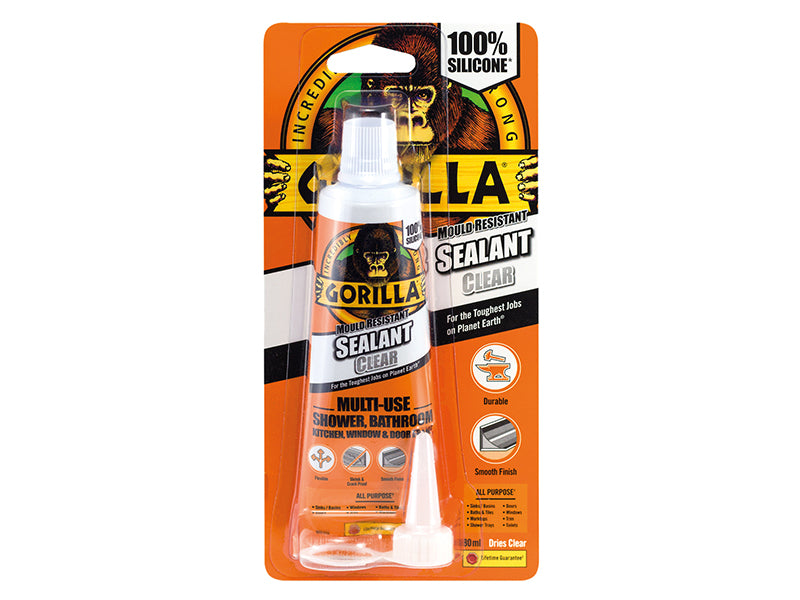 Gorilla All Condition Sealant Clear Tube 80ml                                   