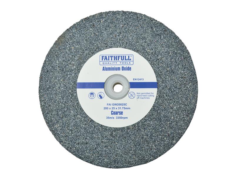 General Purpose Grinding Wheel 200 x 25mm Medium Alox