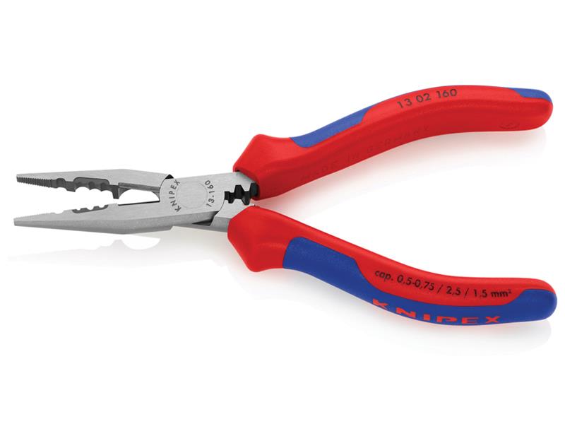 13 02 160 Electricians' Pliers Comfort Handles 160mm                            