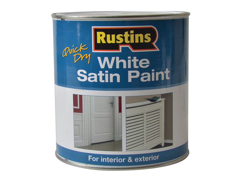 Quick Dry White Satin Paint 500ml