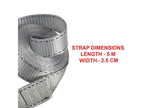 Lashing Strap with Metal Buckle, Grey 5m 150kg (Single)