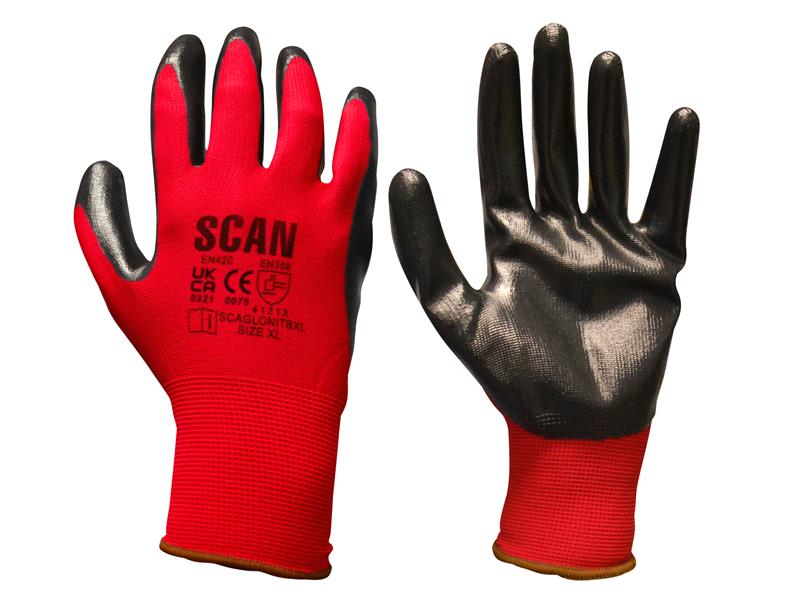 Nitrile Coated Knitted Gloves - XXL (Size 11)