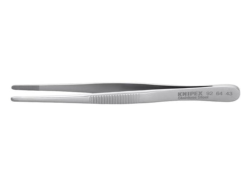 92 64 43 Stainless Steel Universal Blunt Nose Tweezers 120mm                    