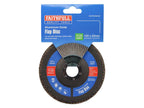 Aluminium Oxide Flap Disc 125 x 22mm Mixed Grit (3 Pack)