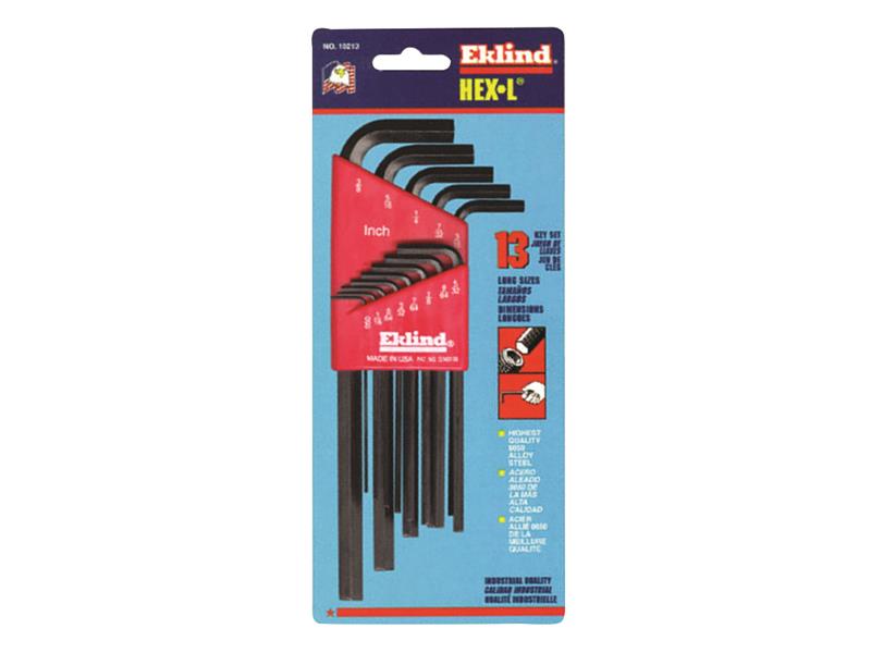 REK10213 Imperial Long Handle Hex L-Key Set, 13 Piece                           