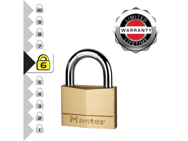 Solid Brass 70mm Padlock 6-Pin