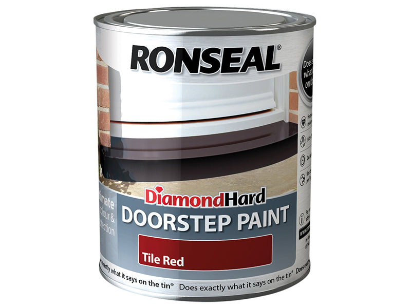 Diamond Hard Doorstep Paint Tile Red 750ml