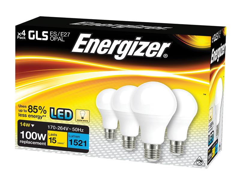 LED BC (B22) Opal GLS Non-Dimmable Bulb, Warm White 1521 lm 13.2W