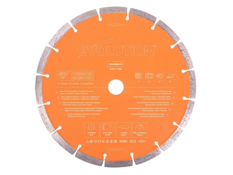 Premium Diamond Disc Cutter Blade 230 x 22.2mm                                  