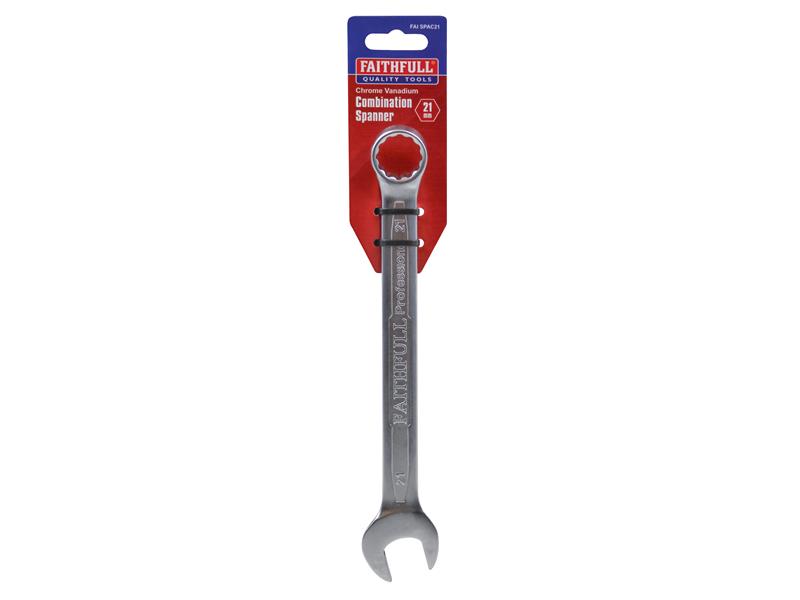 Combination Spanner CV Satin Finish 21mm                                        