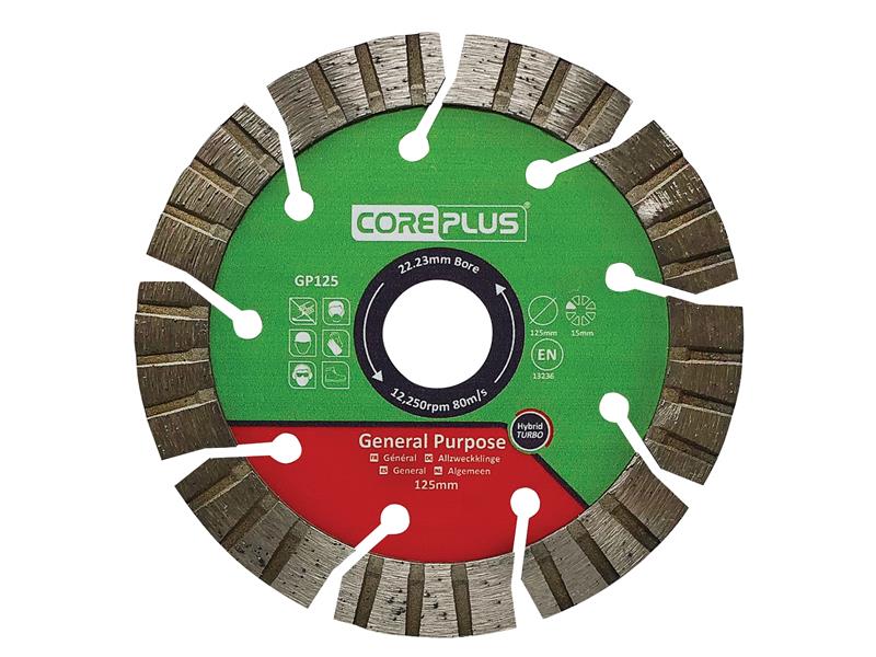 GP350 General-Purpose Hybrid Turbo Diamond Blade 350mm