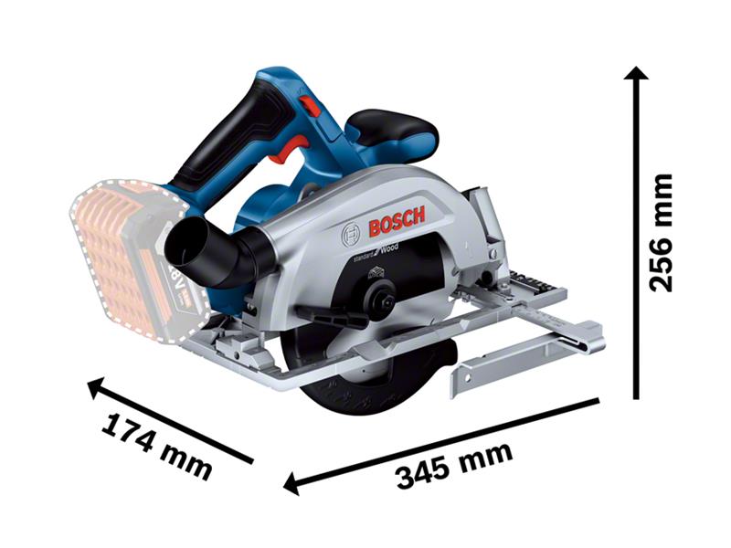 GKS 18V-57-2 Professional Circular Saw 18V Bare Unit                            