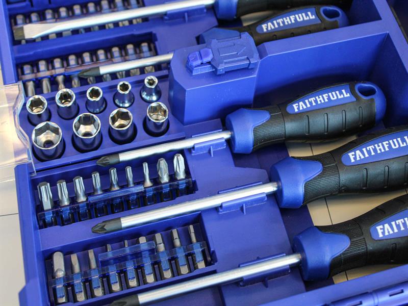 Fold Out Screwdriver & Bit Set, 63 Piece                                        
