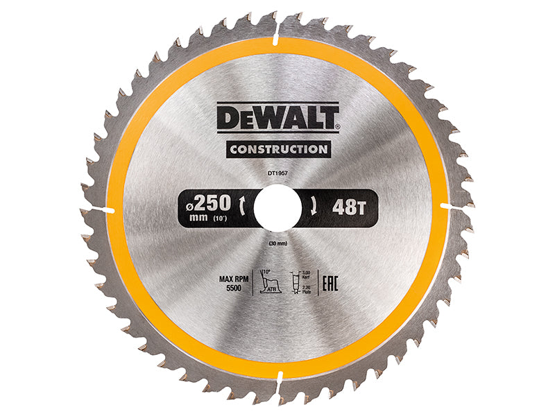 Stationary Construction Circular Saw Blade 305 x 30mm x 60T ATB/Neg