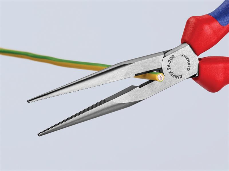 26 12 200 Snipe Nose Side Cutting Pliers Comfort Handles 200mm (8in)            