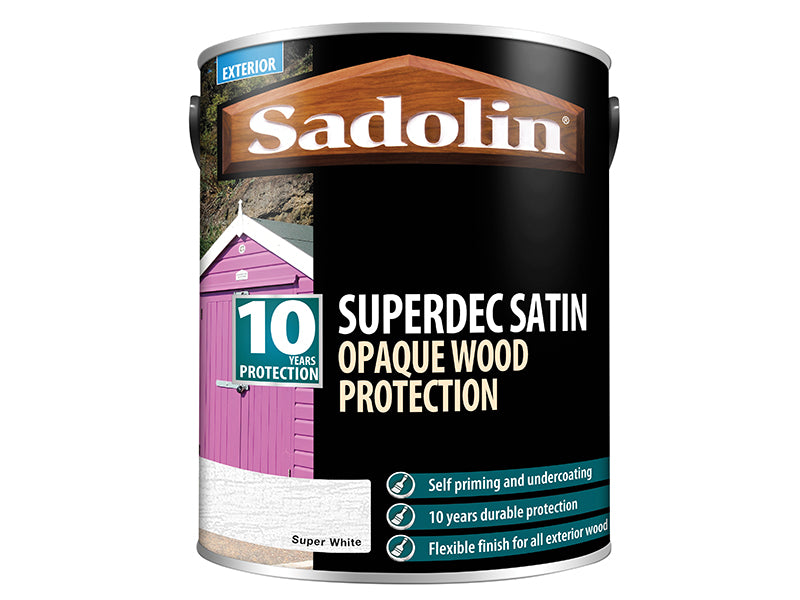 Superdec Opaque Wood Protection Black Gloss 5 litre