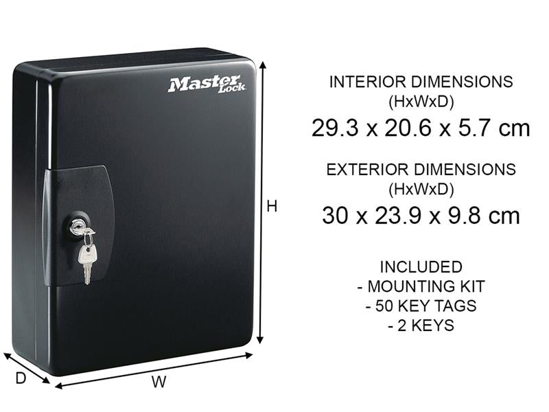 Medium Key Storage Lock Box For 50 Keys