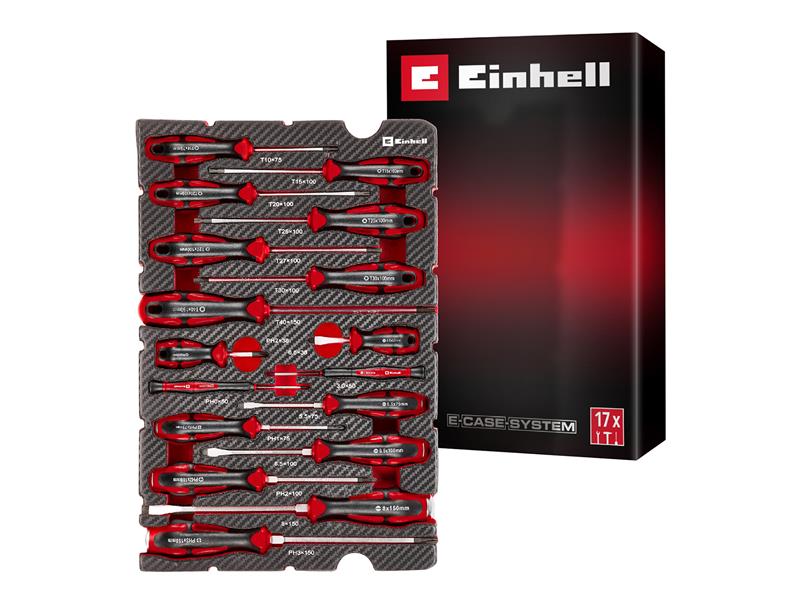E-Case Inlay Screwdriver Set, 17 Piece