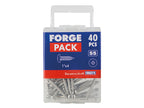 Self-Tapping Screw Pozi Compatible Pan Head SS 1in x 4 ForgePack 40             