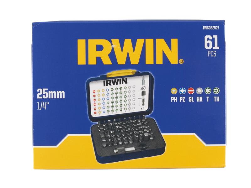 Colour Coded Screwdriver Bit Set, 61 Piece                                      